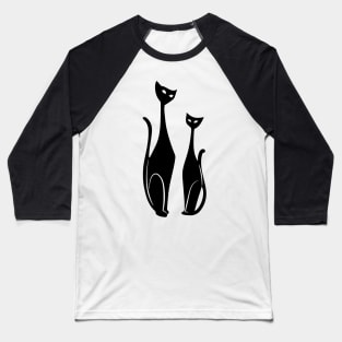 Little Black Cats Baseball T-Shirt